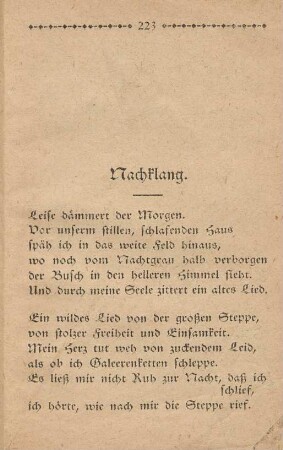 Nachklang
