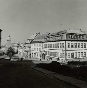 Gotha. Ostseite des Hauptmarkts