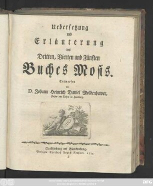 Uebersetzung und Erläuterung des Dritten, Vierten und Fünften Buches Mosis