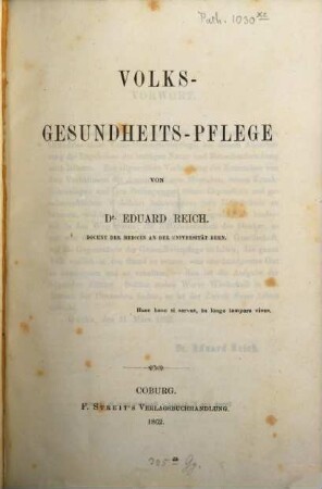 Volks-Gesundheits-Pflege
