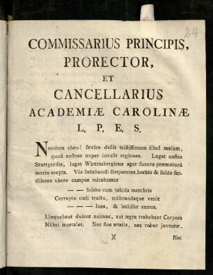 1r-4v, Commissarius Principis Prorector ...