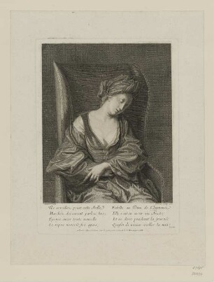 Schlafende junge Frau