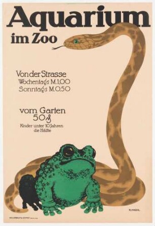 Plakat: Aquarium im Berliner Zoo