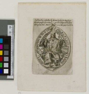 [Adam von Bremen : Siegelbild] Sigillum hoc Adalberti decimi tertÿ Archiepicopi Hamburgensis inserendum est Chronologie et Auctario libri primi Rer. Hamb. N. 252 inter pag. 572 et 573