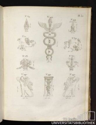 Pl. 35. No. 69, No. 491, No. 492, No. 11, No. 392, No. 133, No. 385, No. 440.