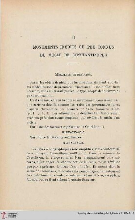II. Monuments inédits ou peu connus du musée de Constantinople