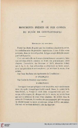 II. Monuments inédits ou peu connus du musée de Constantinople