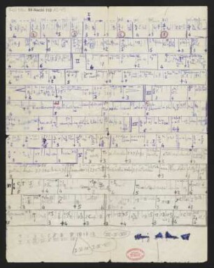 [Dirigierzettel zu "Il canto sospeso" von Luigi Nono]