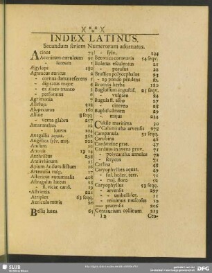 Index Latinus