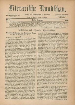 481-486 Der moderne Pessimismus, seine Vertreter und Gegner : sechster Teil (Fortsetzung)