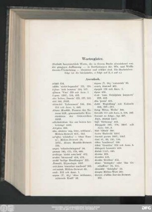 Wortregister.