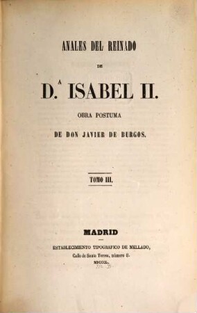 Annales del reinado de Da. Isabel II, 3