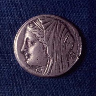 Tübingen, Tüb.320. 16 Litren, Silber, Zeit Hieron II. Königin Philistis