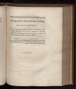 QUARANTE-TROISIÉME GENRE