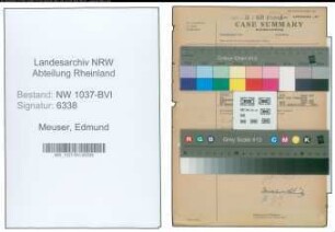 Entnazifizierung Edmund Meuser , geb. 23.05.1911 (Kreisinspektor)