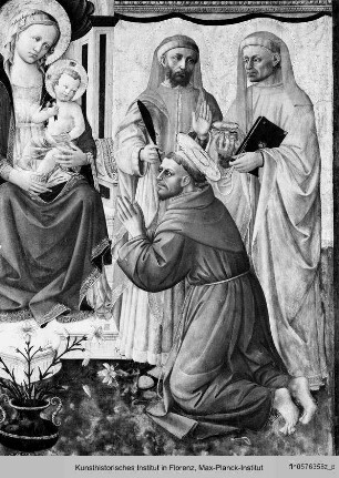 Madonna mit den Heiligen Laurentius, Antonius von Padua, Bonaventura, Franziskus, Cosmas und Damian