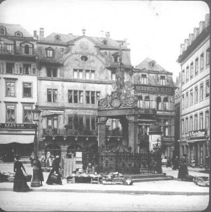 Marktbrunnen : Mainz. Markt mit Marktbrunnen (1526)