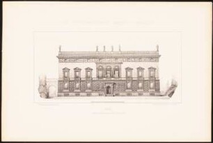 Palais: Ansicht (aus: Baukunst der Renaissance, Entwürfe von Studirenden unter Leitung von J. C. Raschdorff, I. Jahrgang, Berlin 1880)