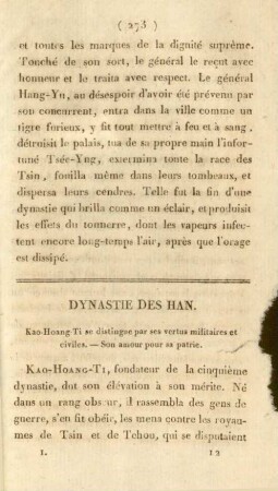 Dynastie des Han