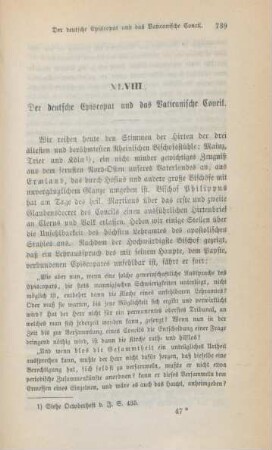 739-750 Der deutsche Episcopat und das Vaticanische Conzil