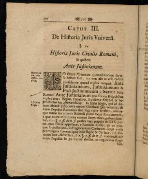 110-208, Caput III. De Historia Juris Universi