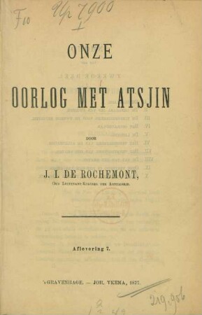 Deel 2: Onze oorlog met Atsjin