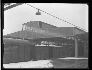 Ulm, Hbf, Güterabfertigung ("Ga."), Neubau, Halle 1,2 und 3 im fertigen Zustand