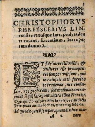 E divi Iustiniani Institutionibus Erotemata seu Interrogationes