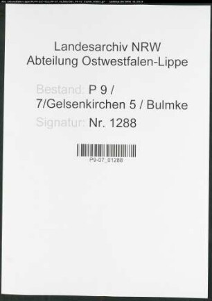 Sterberegister Standesamt Gelsenkirchen 5 Bulmke