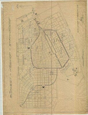 Lageplan Südwestkirchhof