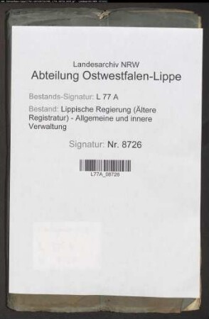 Wege(Chaussee)gelderhebung zu Brake, Bd. 2