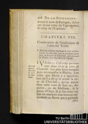 Chapitre VIII. Continuation de l'explication de l'onziéme Verset.