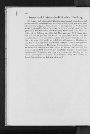 Staats= und Universitäts=Bibliothek Hamburg