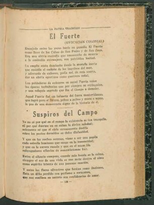 El Fuerte : (Evocación colonial)