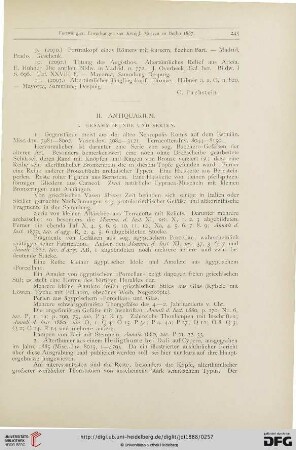 [Erwerbungen der königl. Museen zu Berlin im Jahre 1887], 2: Antiquarium