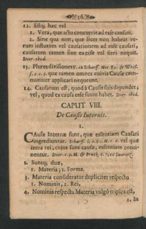 Caput VIII. De Causis Internis.