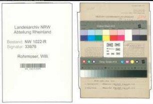 Entnazifizierung Willi Rohrmoser , geb. 11.01.1920 (Kaufmaennischer Angestellter)