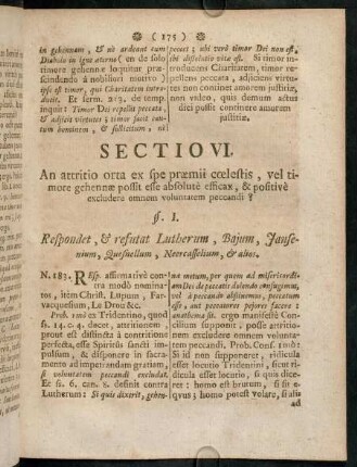 175-188, Sectio VI.