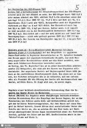 Der Speisenplan des DDR-Bürgers 1987