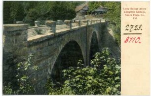 Santa Clara County, Cal. Long Bridge above Congress Springs