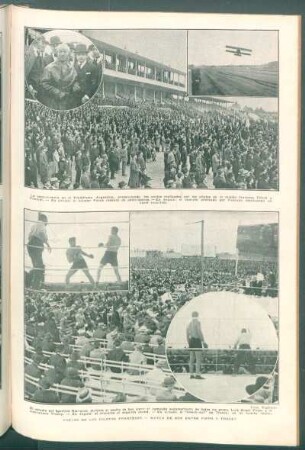 Vuelos de los pilotos Franceses. - Match de Box entre Firpo y Tracey