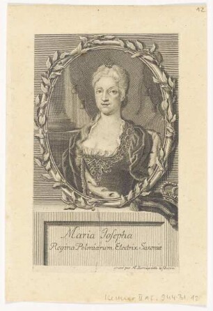 Bildnis der Maria Josepha Regina Poloniarum Electrix Saxoniae