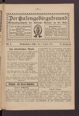 1921, Nr. 8 (01. August)
