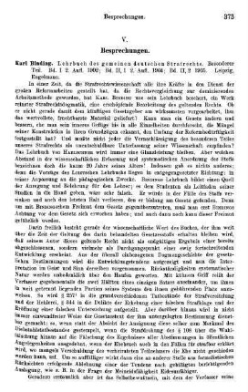 373-383, V. Besprechungen