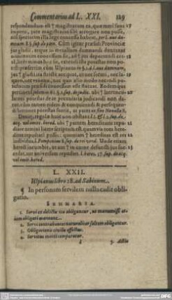 L. XXII. Uspianus libro 28. ad Sabinum
