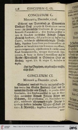 [Abschnitt 2 (Conclusum CI – Conclusum CC)]