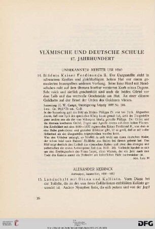 Vlämische und deutsche Schule des 17. Jahrhunderts (Nr. 14-21)