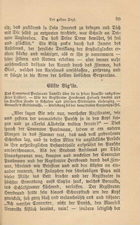 Eilfte Vigilie. Des Conrectors Paulmann Unwille über die in seiner Familie ausgebrochene Tollheit ...