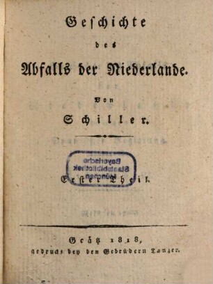Geschichte des Abfalls der Niederlande, 1