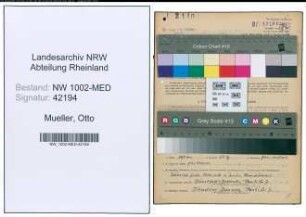 Entnazifizierung Otto Mueller , geb. 29.07.1883 (Arzt)